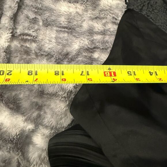 Maeve Sleeveless Tiered Mini Dress Plunging Neckline Open Back Black Size 12 - Picture 5 of 9